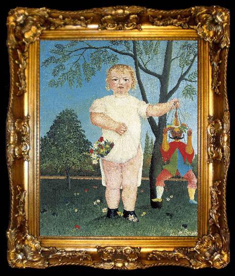 framed  Henri Rousseau Zur Feier des Kindes, ta009-2